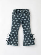 Rylee Faith Designs |  Heart Print Bell Bottoms | Vagabond | Apparel | Boutique