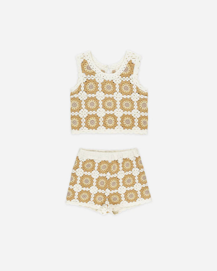 Rylee & Cru Crochet Set Marigold | Vagabond Apparel Boutique