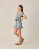Rylee & Cru | Rylan Top Marine Gingham | Side | Vagabond | Apparel | Boutique