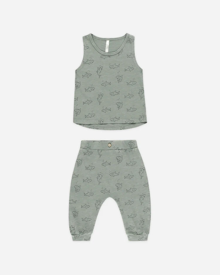 Rylee & Cru Shark Tank and Slouch Pant Set | Vagabond Apparel Boutique