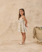 Rylee & Cru | Sutton Dress Ocean Toile | Side | Vagabond | Apparel | Boutique