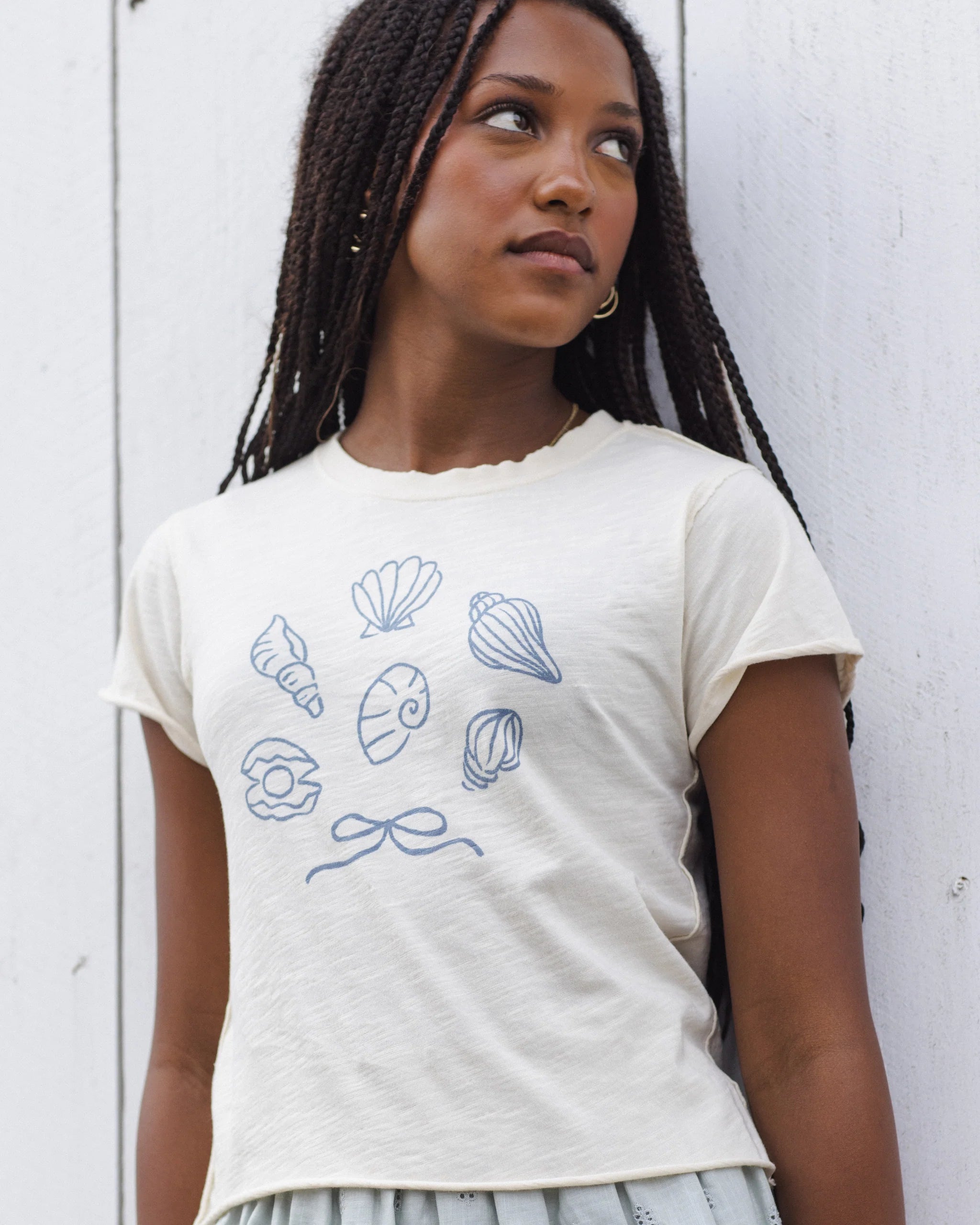 Rylee & Cru | Vintage Tee Seashells | Close | Vagabond | Apparel | Boutique