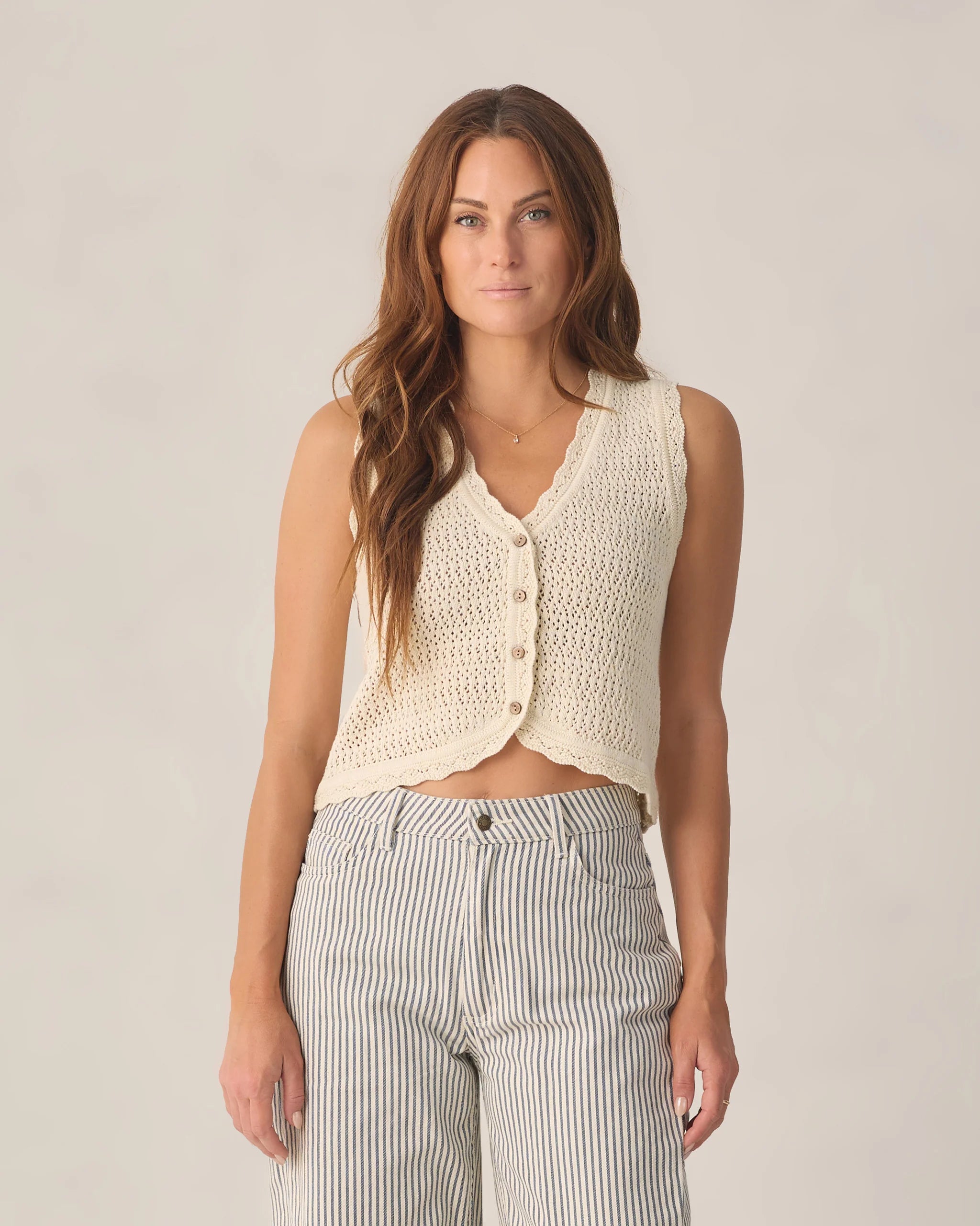 Rylee & Cru | Women Knit Vest | Front | Vagabond | Apparel | Boutique