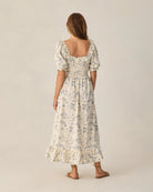 Rylee & Cru | Women | Lexi Dress Ocean Toile | Back | Vagabond | Apparel | Boutique