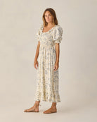 Rylee & Cru|  Women | Lexi Dress Ocean Toile | Side | Vagabond | Apparel | Boutique