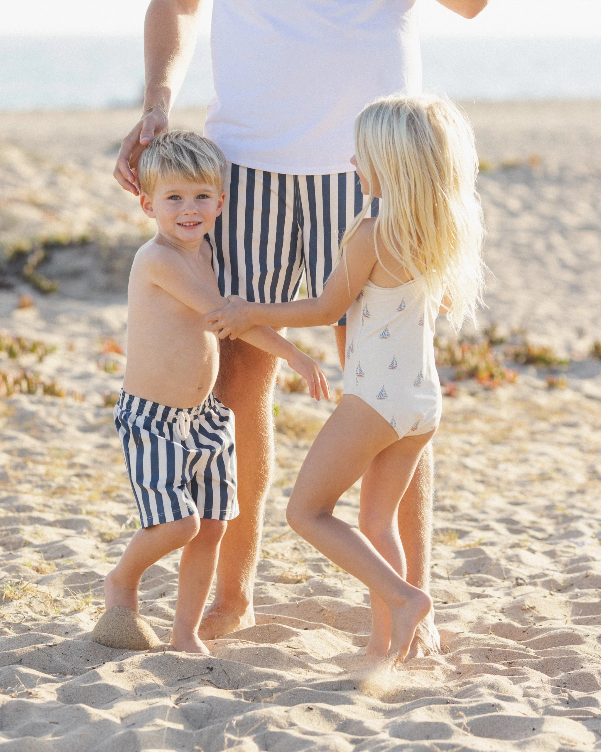 Rylee & Cru | Boardshort Navy Stripe | Family | Vagabond | Apparel | Boutique