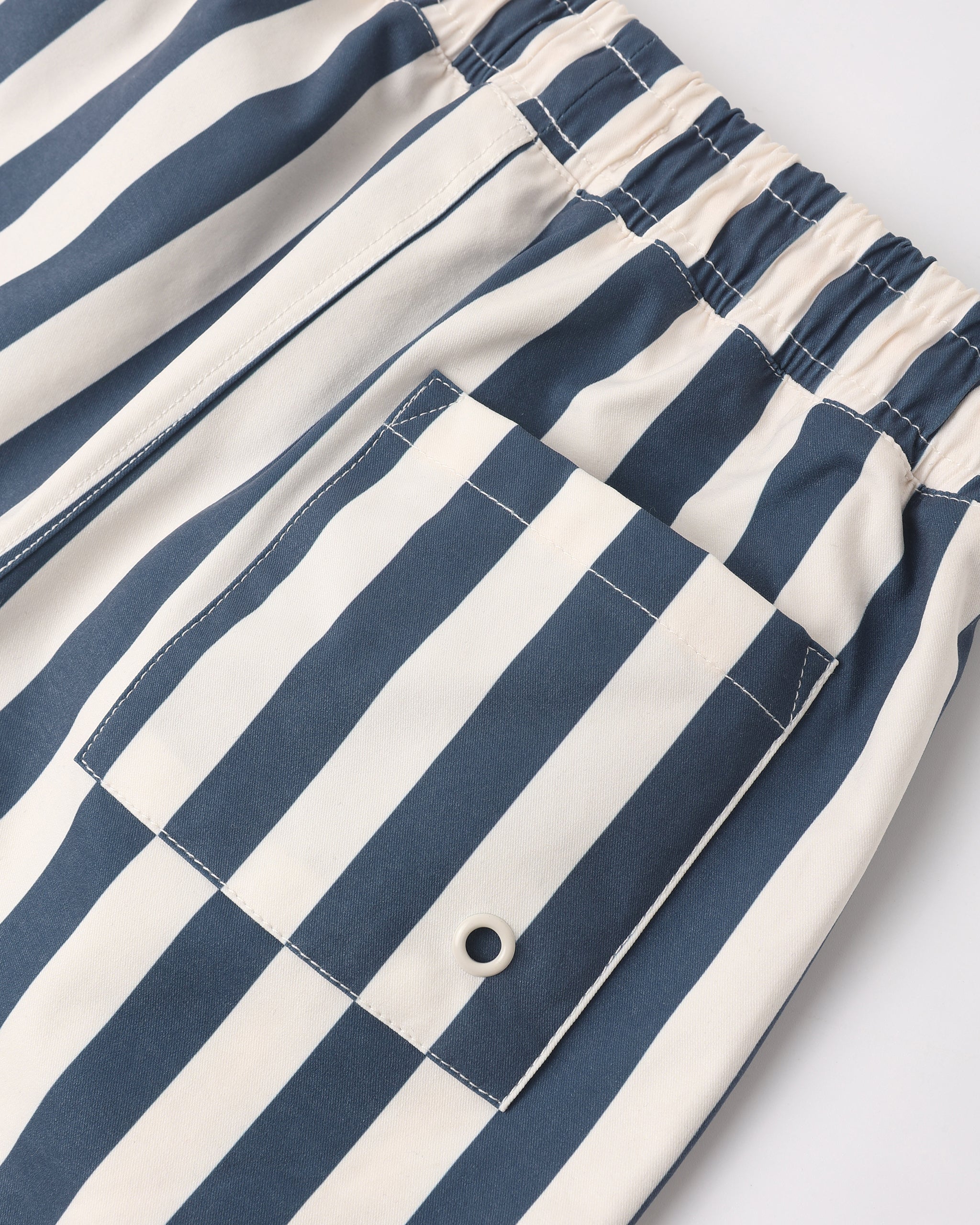 Rylee & Cru | Boardshort Navy Stripe | Close | Vagabond | Apparel | Boutique