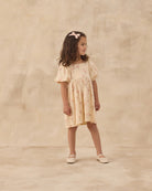 Rylee & Cru | Brea Dress Flamingo | Model | Side | Vagabond | Apparel | Boutique