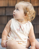 Rylee & Cru | Bubble Onesie Flamingo | Front | Vagabond | Apparel | Boutique