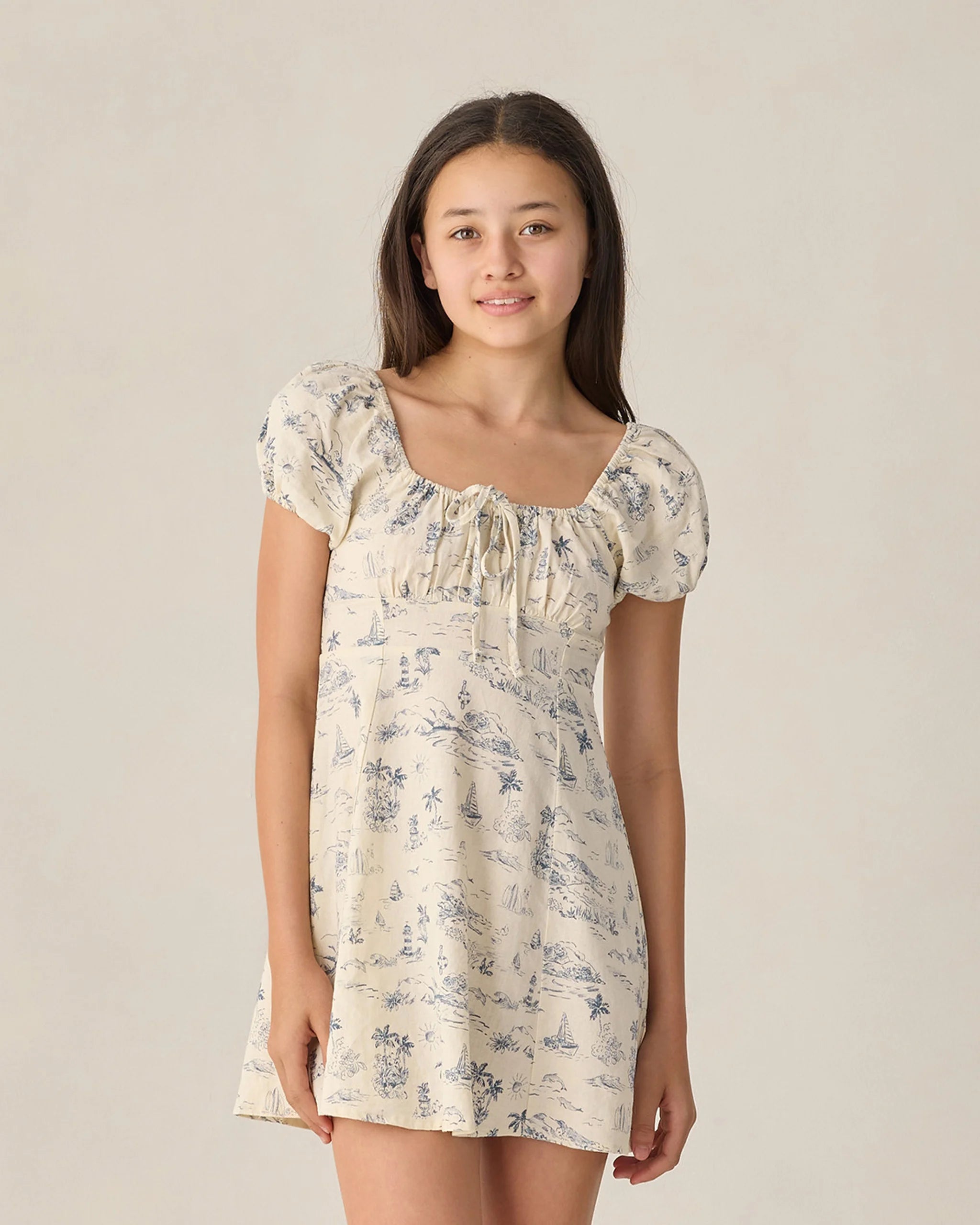 Rylee & Cru | Ivy Dress Ocean Toile | Vagabond | Apparel | Boutique 