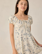 Rylee & Cru | Ivy Dress Ocean Toile | Close | Vagabond | Apparel | Boutique | 