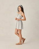 Rylee & Cru | Primrose Mini Dress Light Blue Plaid | Side | Vagabond | Apparel | Boutique