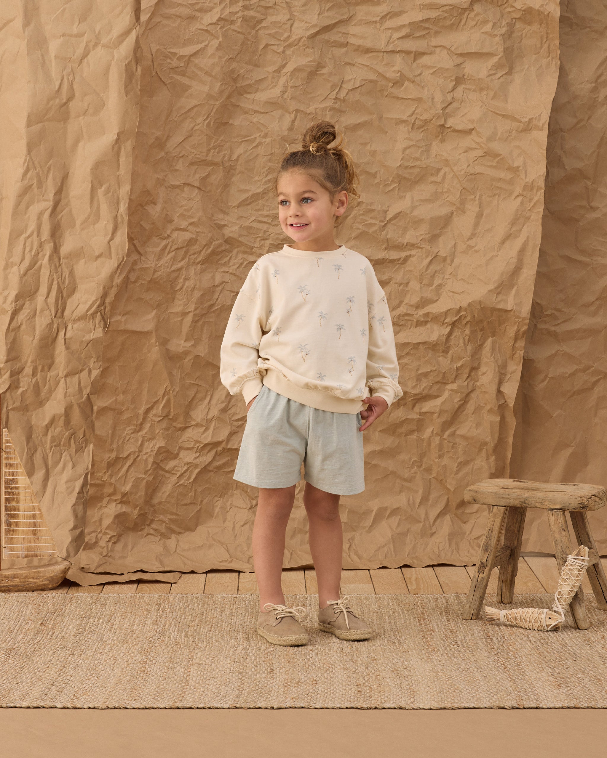 Rylee & Cru | Relaxed Sweatshirt | Palms | Girl | Model | Vagabond | Apparel | Boutique