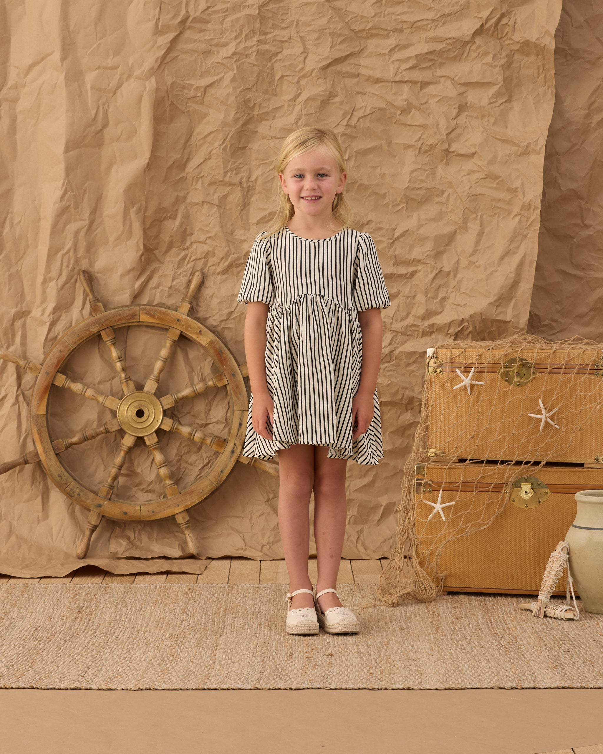 Rylee & Cru | Rose Dress Wavy Stripe | Vagabond | Apparel | Boutique