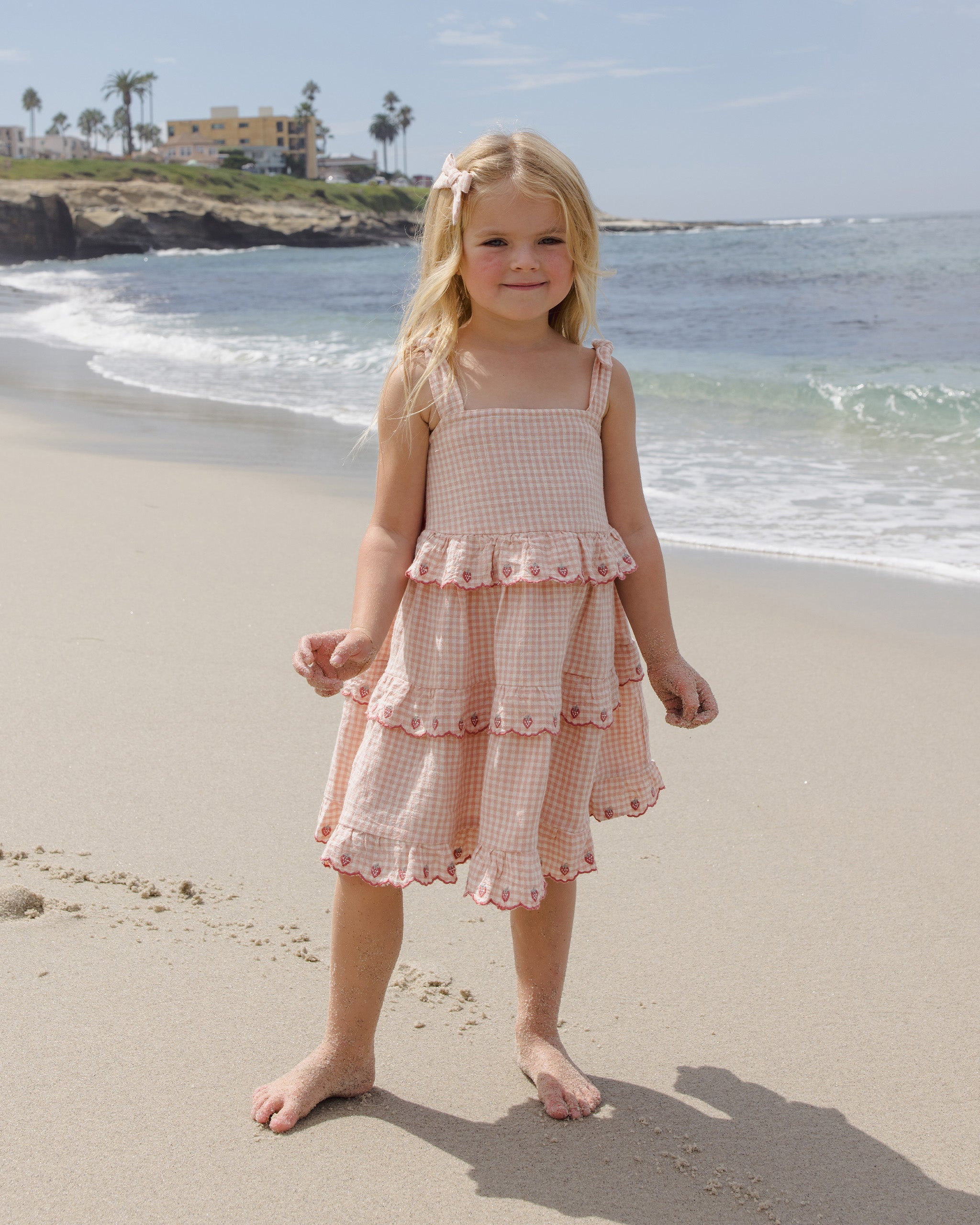 Rylee & Cru | Ruffled Swing Dress Petal Gingham | Vagabond | Apparel | Boutique