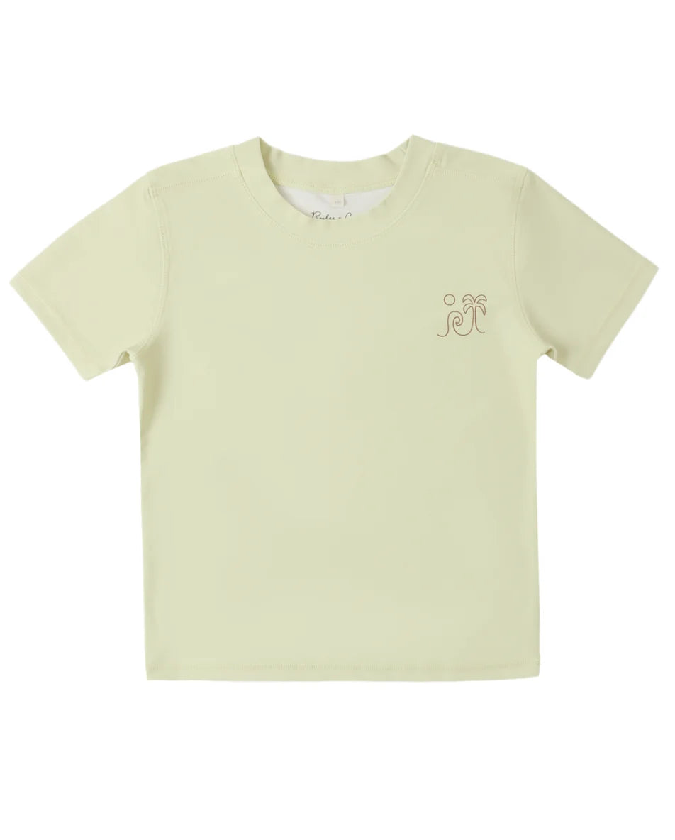 Rylee & Cru |  Short Sleeve Rashguard | Citron | Vagabond | Apparel | Boutique