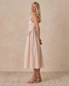 Rylee & Cru | Womens Beatrice Midi Dress | Side | Vagabond | Apparel | Boutique