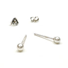 Silver Girl 3MM Pearl Post | Vagabond Apparel Boutique