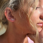 Silver Girl 4MM Pearl Post | Vagabond Apparel Boutique