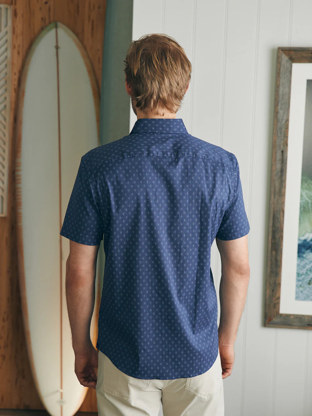 Faherty Men Short Sleeve Movement Shirt | Vagabond Apparel Boutique