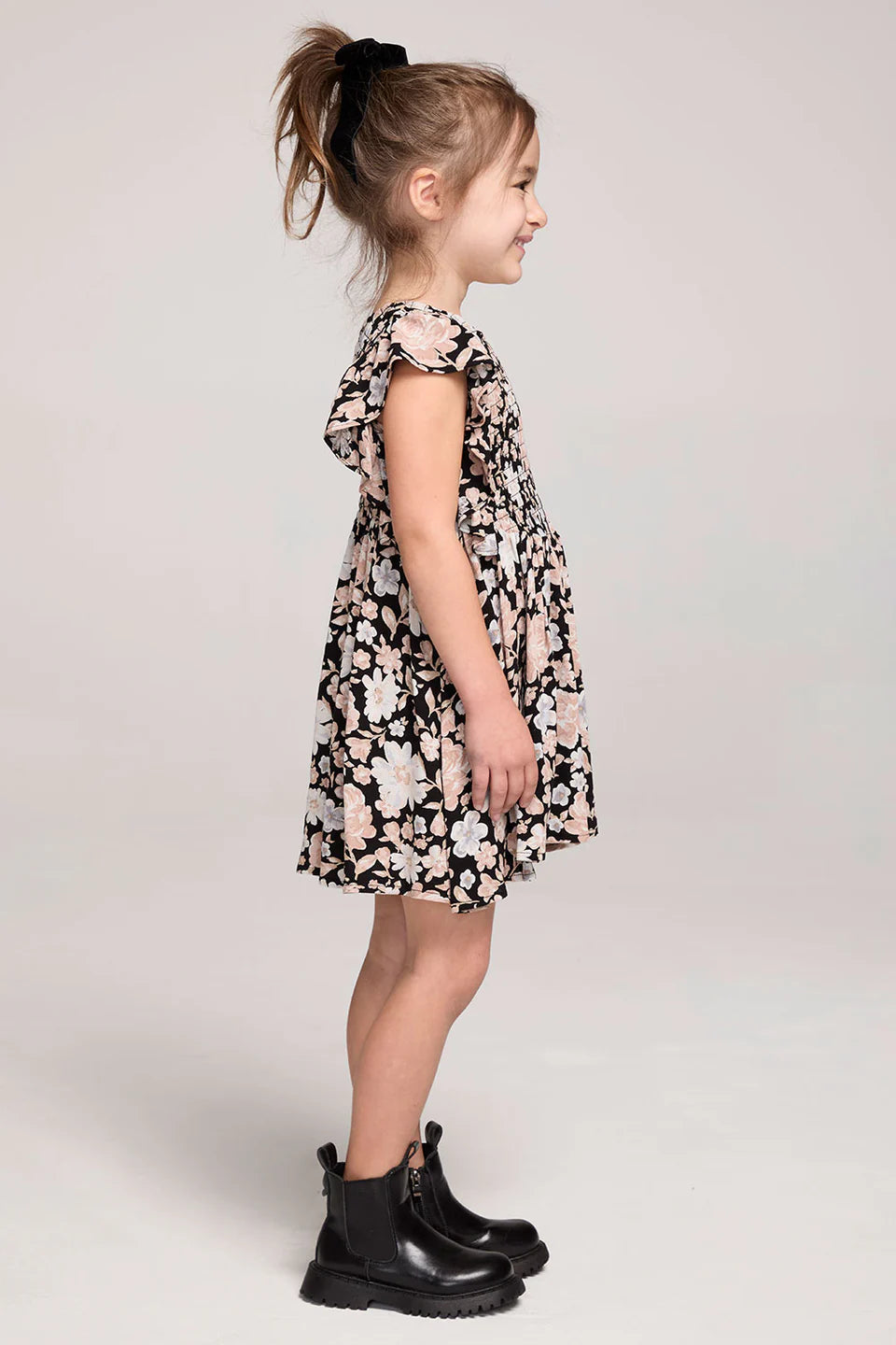 Saltwater Luxe Kid | Mirabelle Mini Dress | Side | Vagabond | Apparel | Boutique