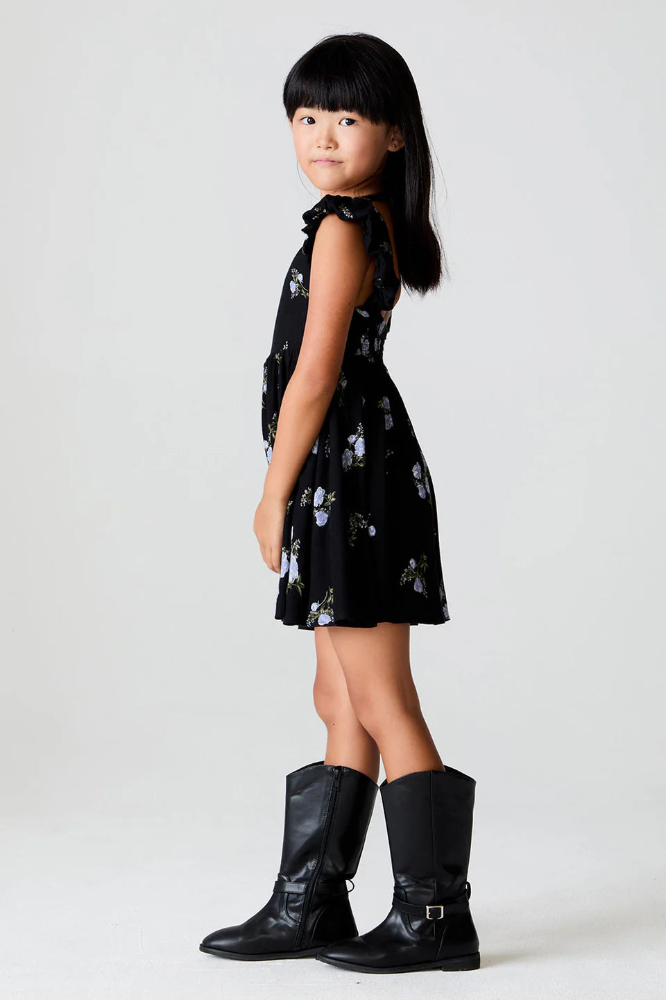 Saltwater Luxe | Kid Crocket Mini Dress | Side | Vagabond | Apparel | Boutique