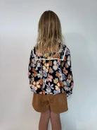 Sadie & Sage | Posy Bubble Woven Top | Model | Back | Vagabond | Apparel | Boutique