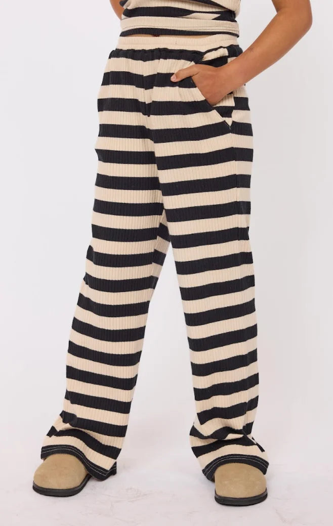 Sadie & Sage Soul Sister Striped Rib Pants