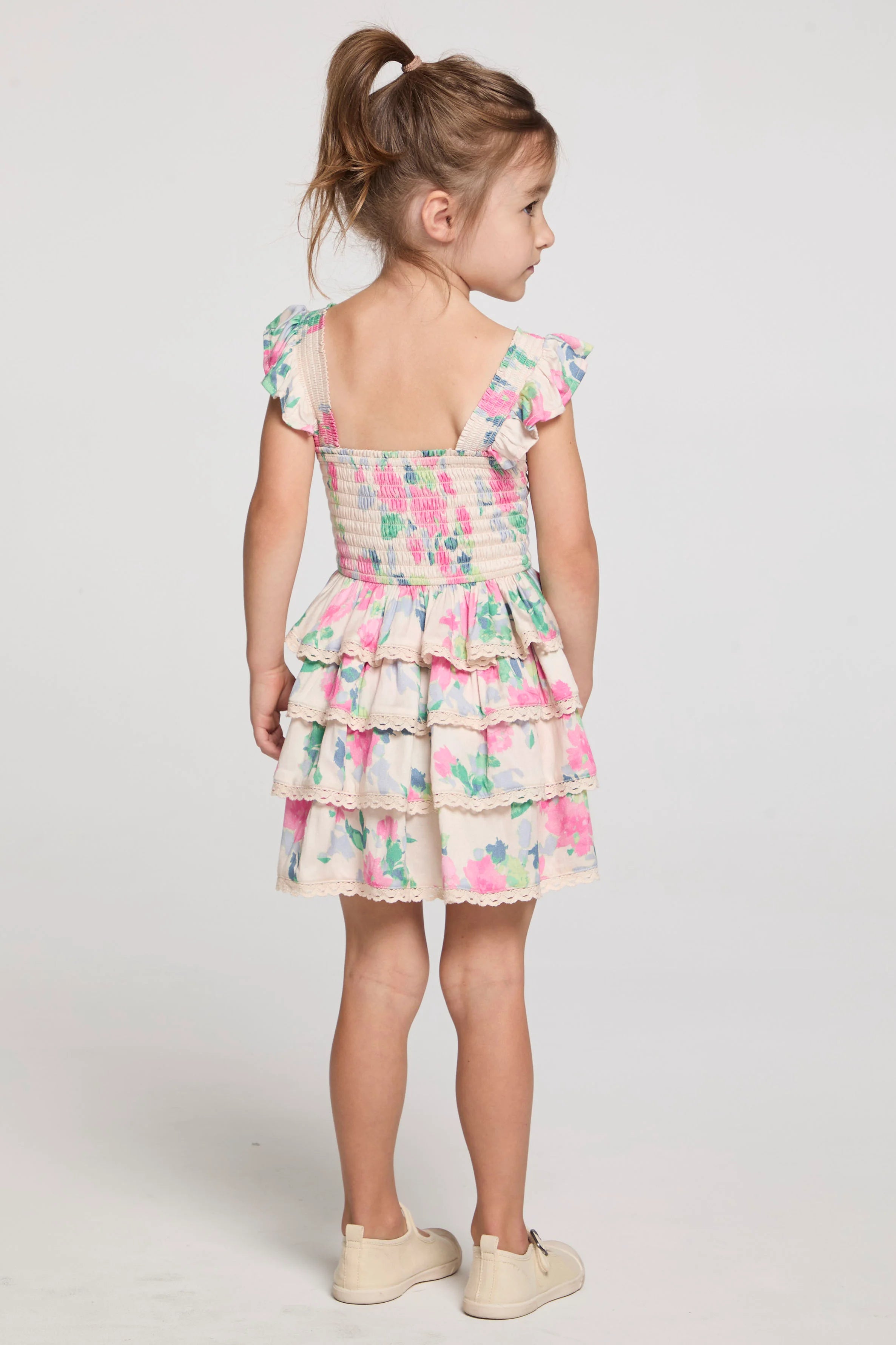 Saltwater Luxe | Kid | Tank | Mini | Dress | Vanilla | Back | Vagabond | Apparel | Boutique