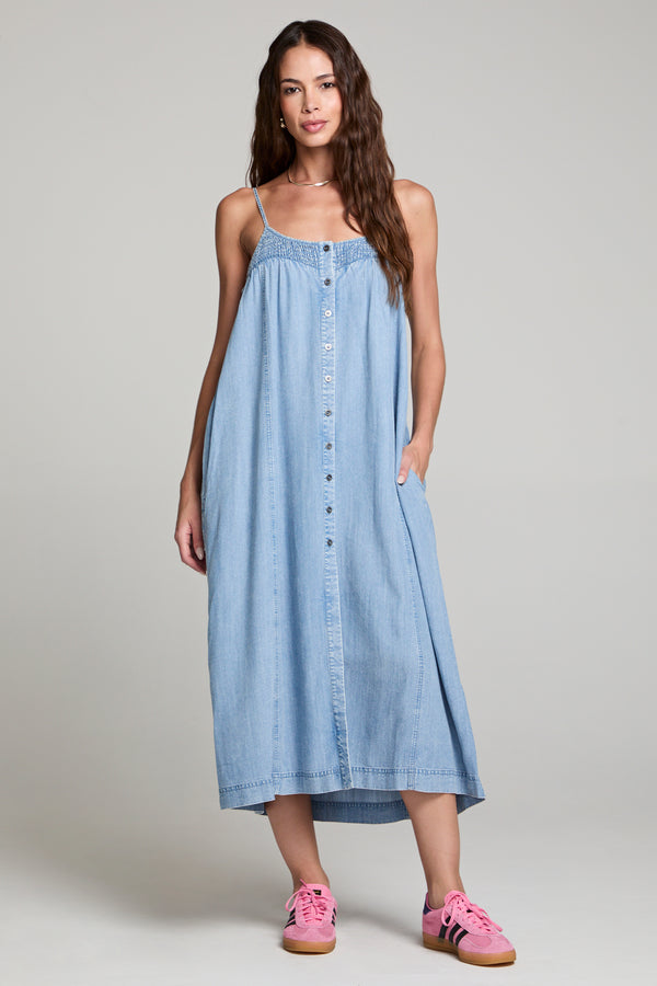 Saltwater Luxe Matilda Midi Dress | Vagabond Apparel Boutique Blue / S
