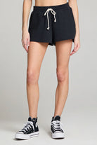 Saltwater Luxe |  Pull On Shorts Black | Vagabond | Apparel | Boutique