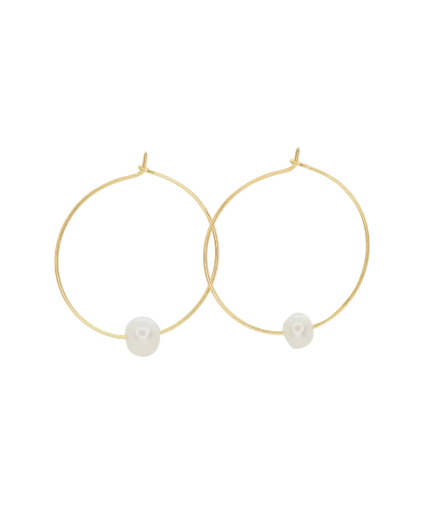 Salty Cali | Freshwater Pearl Hoops | Vagabond | Apparel | Boutique
