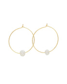 Salty Cali | Freshwater Pearl Hoops | Vagabond | Apparel | Boutique