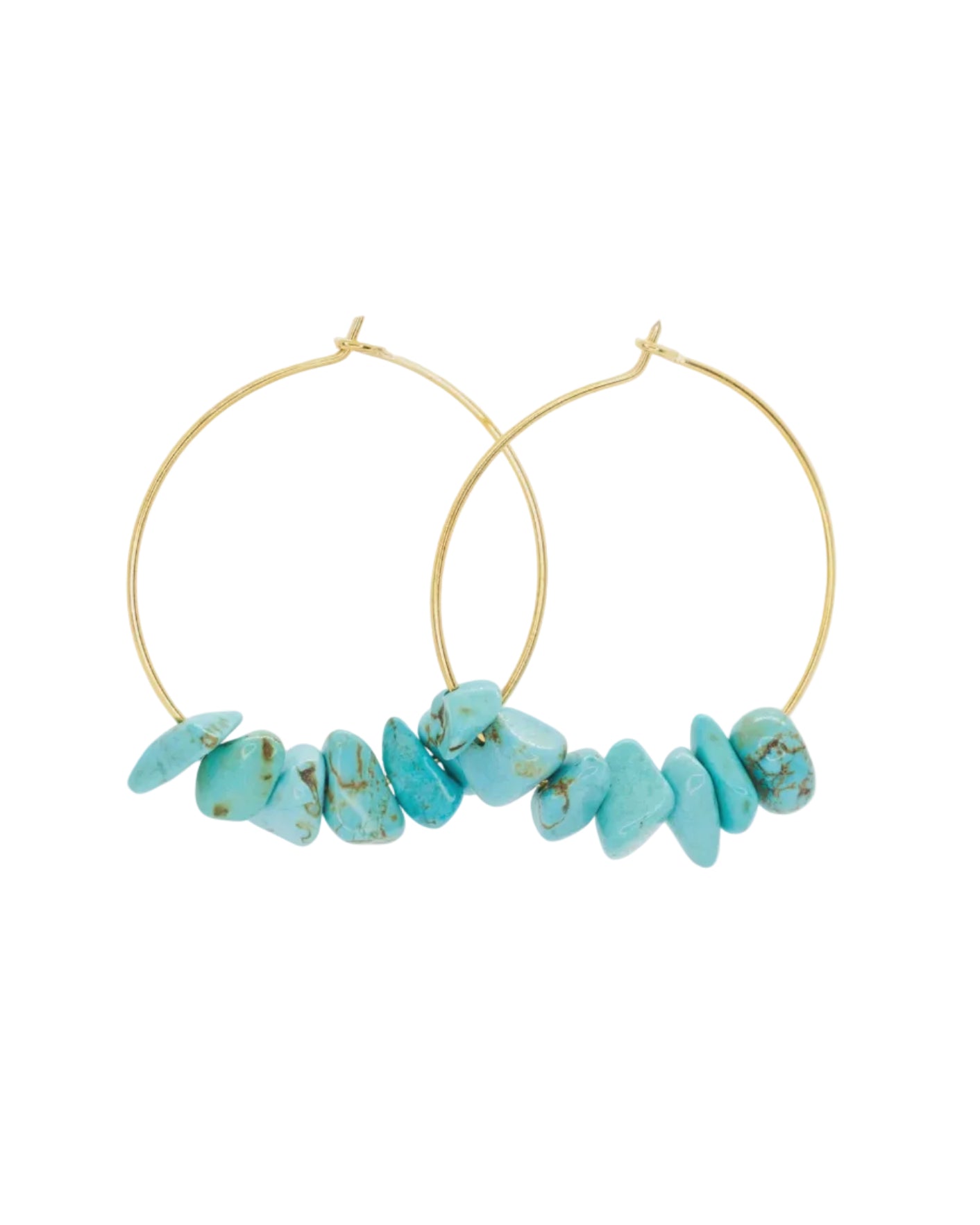 Salty Cali | Rock Candy Turquoise Hoops | Vagabond | Apparel | Boutique