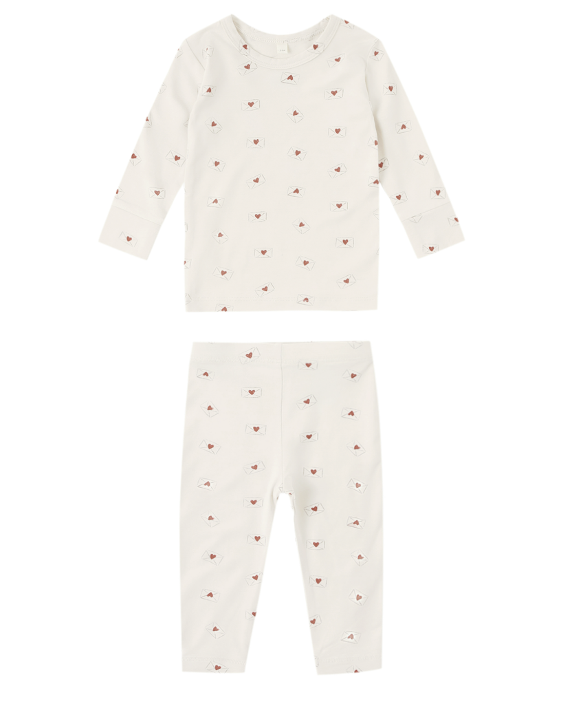 Rylee & Cru Bamboo PJ Set Valentine
