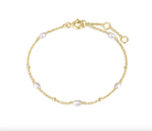Eklexic Pearl & Bead Bracelet 14K Gold Vermeil