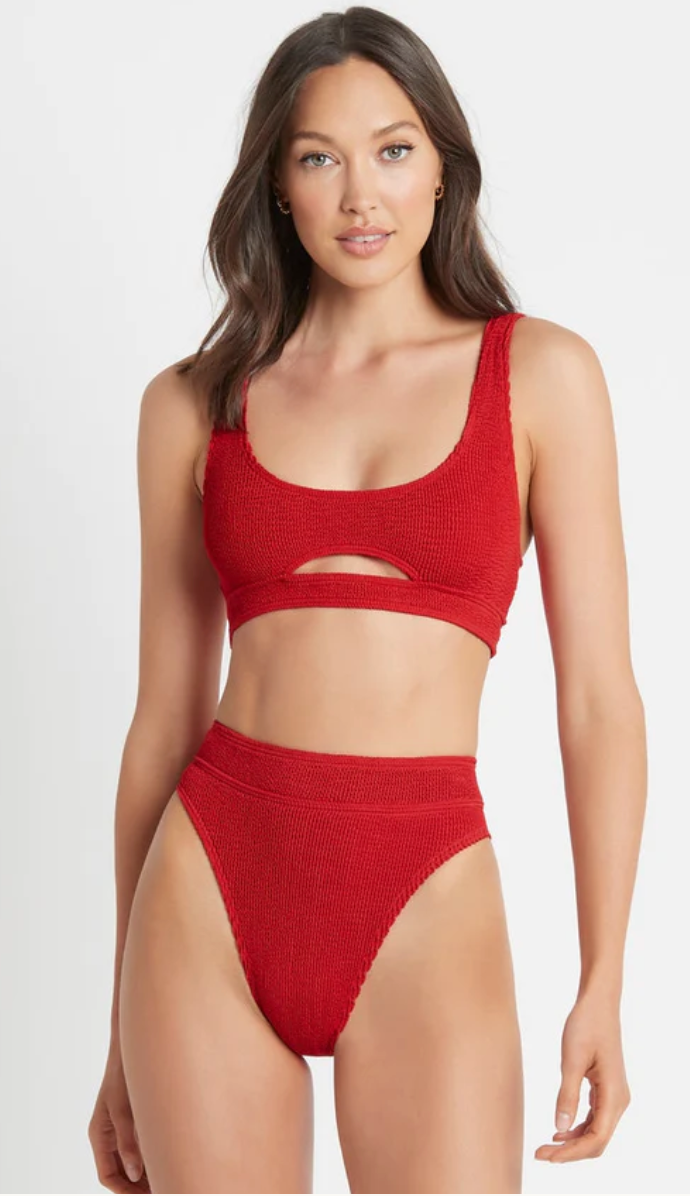 Bond-eye Sasha Crop Baywatch Red