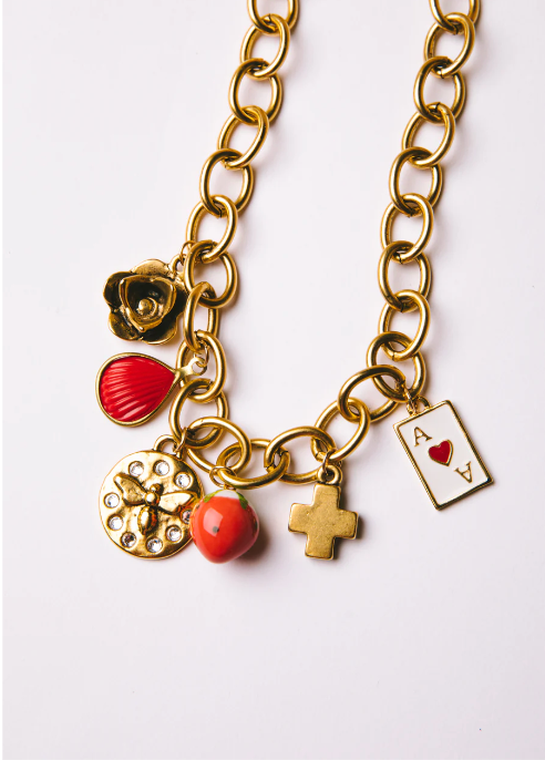 Logan Tay Strawberry Charm Necklace