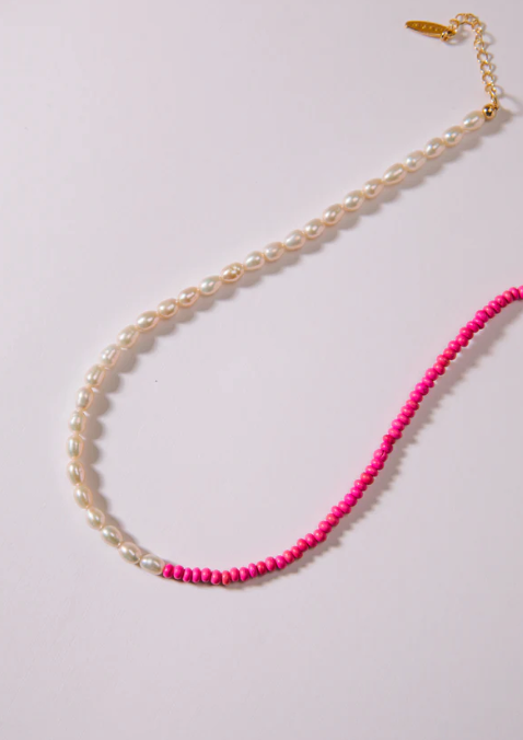 Logan Tay Deep Pink Necklace