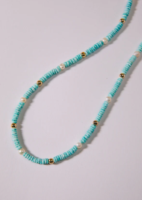 Logan Tay Blue Nugget Necklace