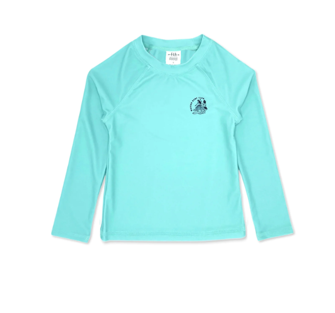 Feather 4 Arrow Wahine Rash Top Beach Glass