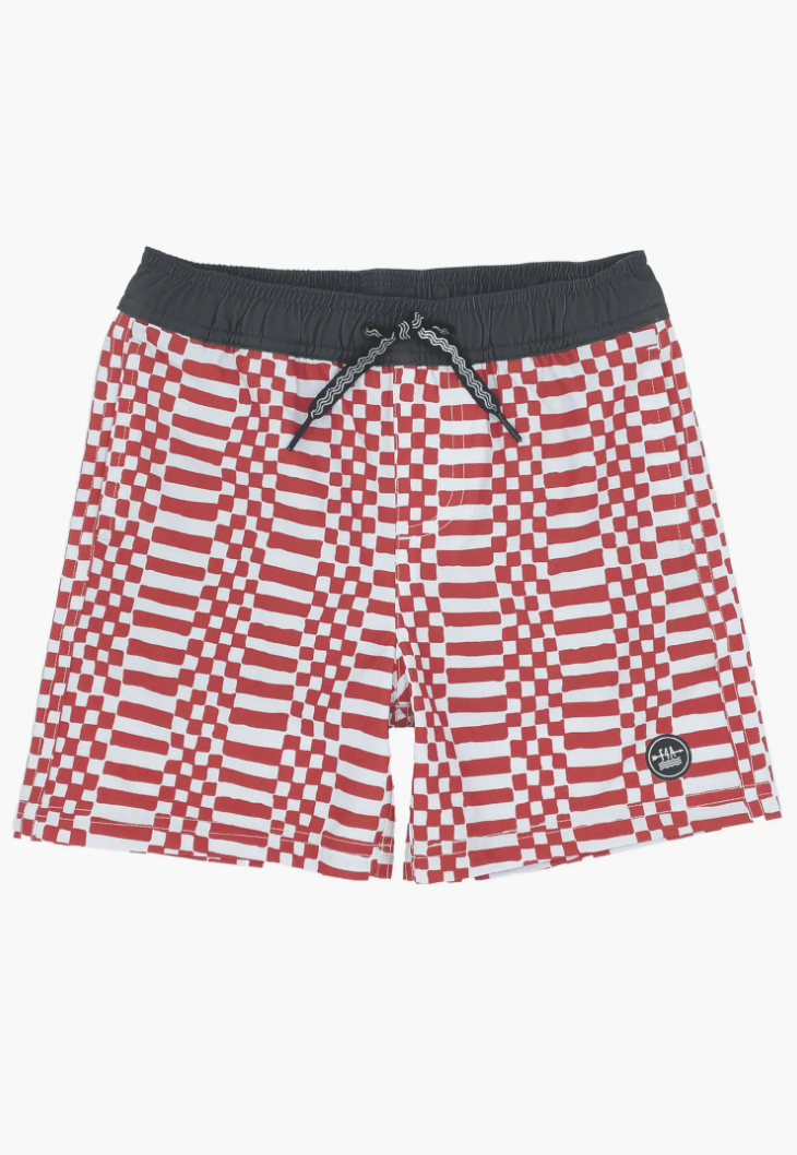 Feather 4 Arrow Double Check Volley Trunk Chili