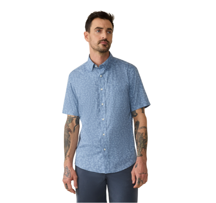 Faherty Men Movement Short Sleeve Shirt