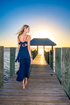 Sea Lustre | Jeni Tie Back Maxi Dress | Back | Vagabond | Apparel | Boutique