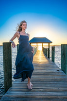 Sea Lustre | Jeni Tie Back Maxi Dress | Front | Vagabond | Apparel | Boutique