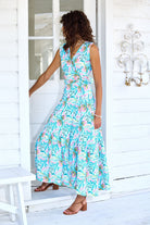 Sea Lustre | Kimono Wrap Dress | Side | Vagabond | Apparel | Boutique