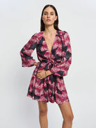 Kivari | Shia | Tie Front | Mini Dress