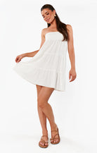 Show | Me | Your | Mumu | OOO |  Mini | Dress | White | Front | Vagabond | Apparel | Boutique