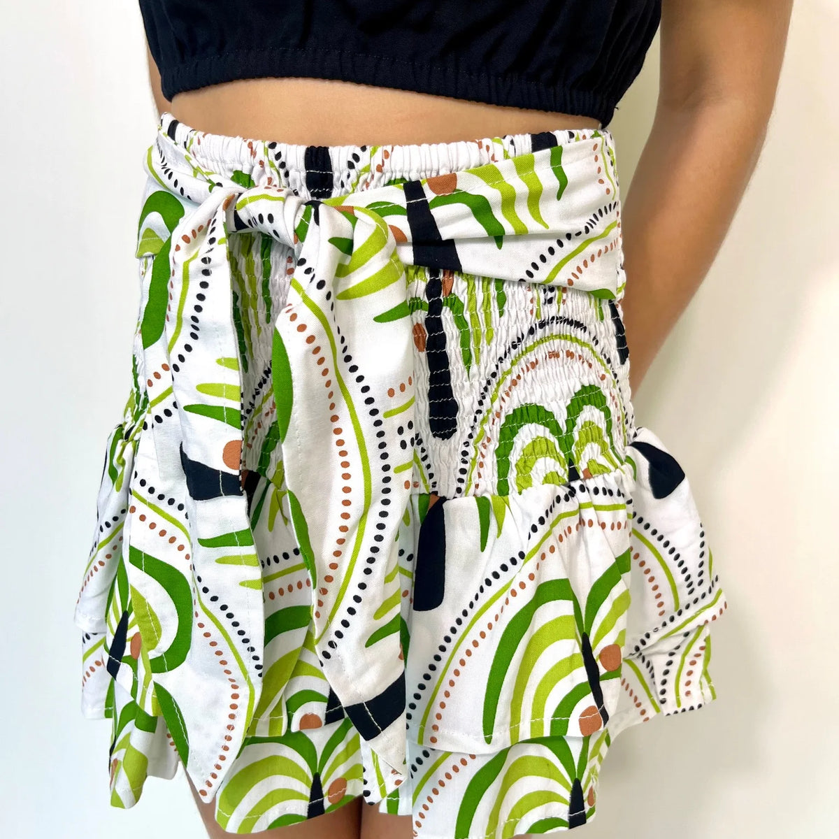 Skemo Kid Sunset Palm Tie Mini Skirt – Vagabond Apparel Boutique