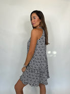 Skemo Art Deco Celeste Short Dress Black | Vagabond Apparel Boutique